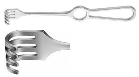 ФОЛЬКМАН РЕТРАКТОР 4-ЗУБ. ТУП. 15. 5X20MM 220MM